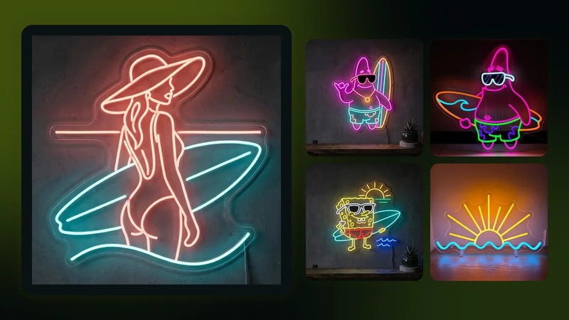 Leuchtende Neon LED Schilder von LoveLEDLights zum Ratgeber: Beach Vibes Neon LED Schilder