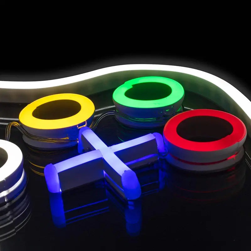 Gaming Controller Neon LED Schild dimmbar 9 Stufen USB – Konsolen Setup Beleuchtung