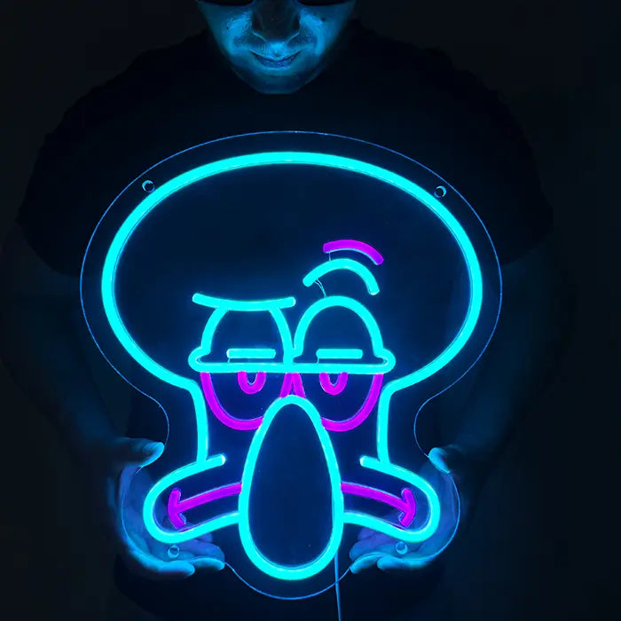 Was los Junge Neon LED Schild, Produktaufnahme des eingeschalteten Motivs