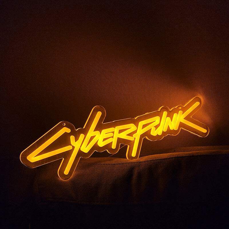 Cyberpunk Neon LED Schild USB – Futuristic Wanddeko fürs Gaming-Zimmer