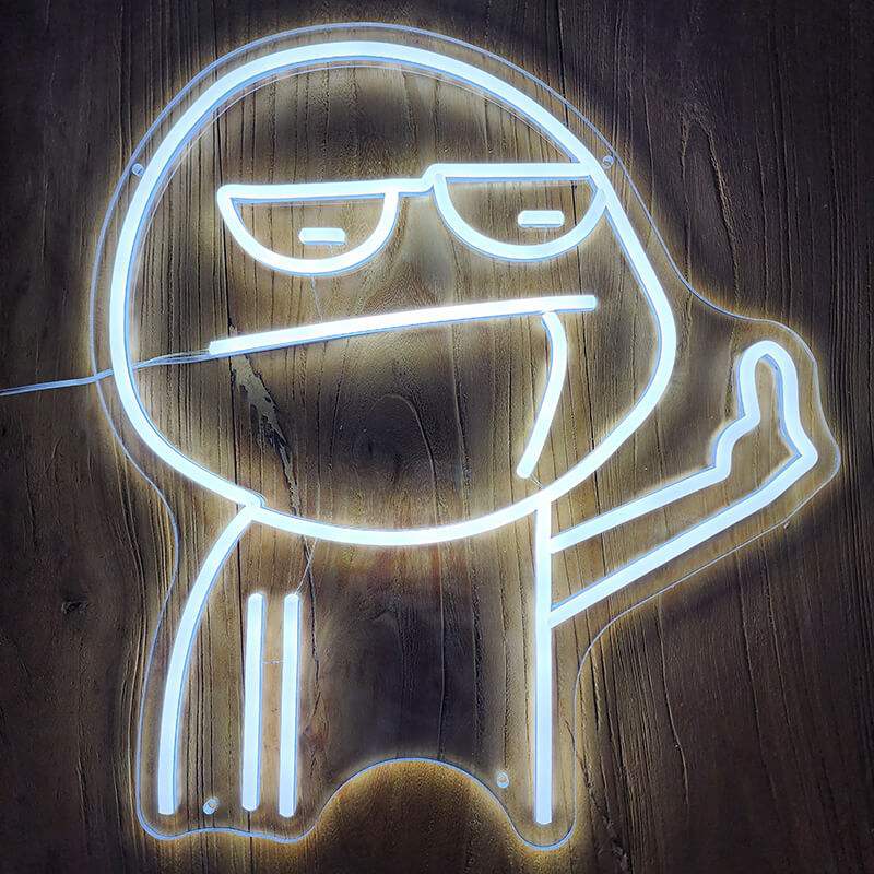 Schwachkopf Neon LED Schild USB – freche Wanddeko fürs Mancave