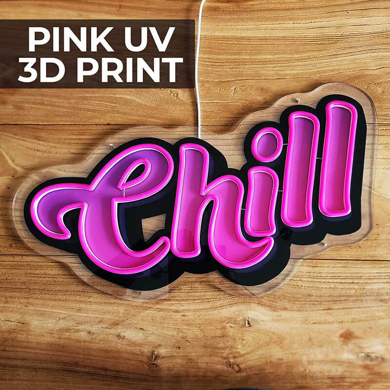 Chill Neon Schild – Relax-Statement als handgefertigte LED-Wanddeko