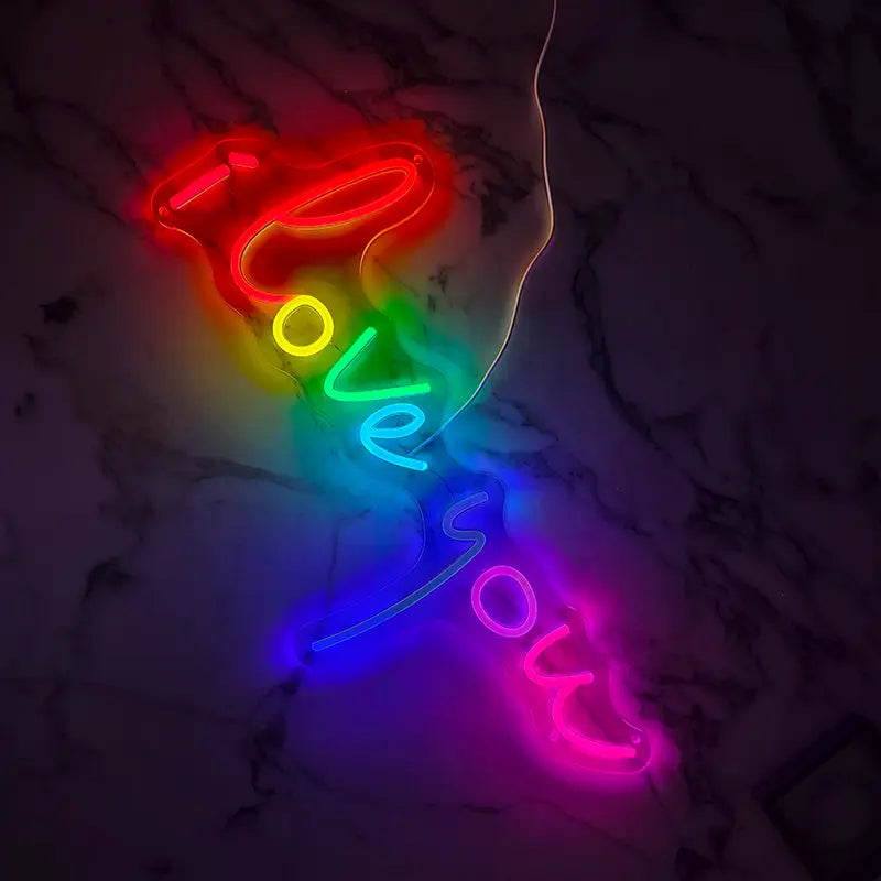 I Love You Neon LED Schild USB – Hochzeitstag und Sweet Table Beleuchtung