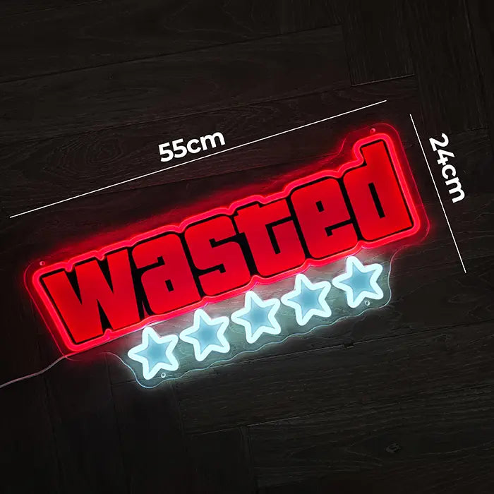WASTED - für GTA Fans (mit UV Druck)