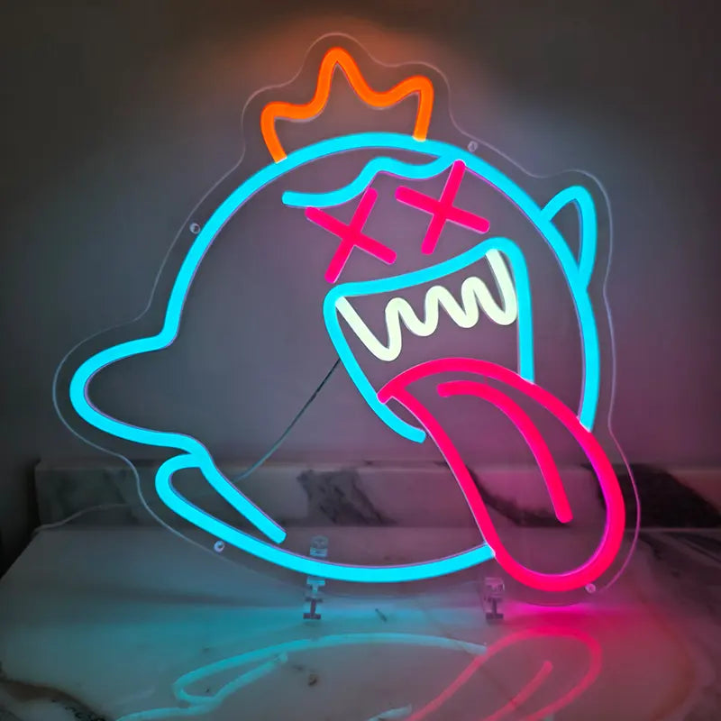Geist Schild beleuchtet – Crazy Edition für Halloween-Liebhaber & Partyräume