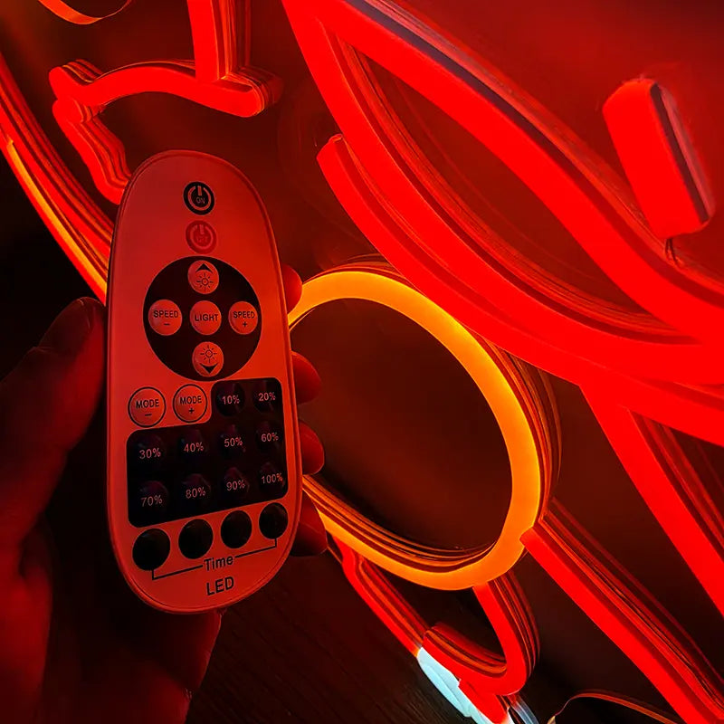 Glumanda Neon Sign – Starter-Pokémon Wanddeko für Sammler