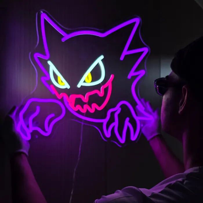 Seltene Pokémon Neon LED Schild – USB & 12V Leuchtschild | Pokémon Sammler Set