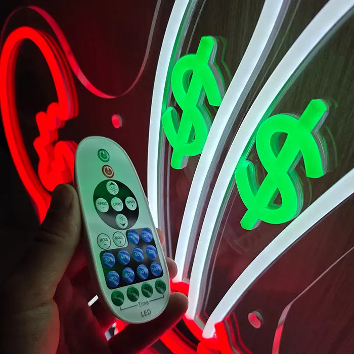 Money Krebs Neon LED Schild – 12V Leuchtschild | SpongeBob Wanddeko