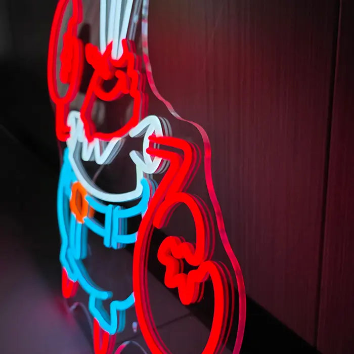 Money Krebs Neon LED Schild – 12V Leuchtschild | SpongeBob Wanddeko