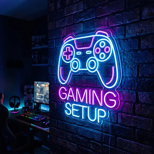 Gaming Neon LED Schilder