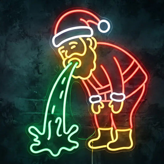 Kotzender Weihnachtsmann XL 60cm (12V)