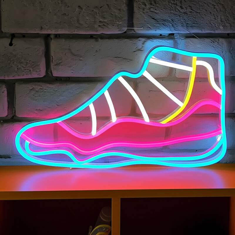 Sneaker LED Schild 6mm Acrylplatte – Wanddeko für Sneakerhead