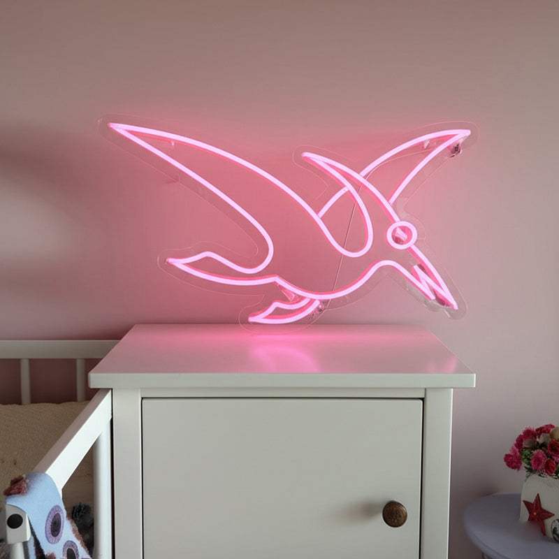 Pterodactyl Neon Sign – Flugsaurier Wanddeko für Sammler
