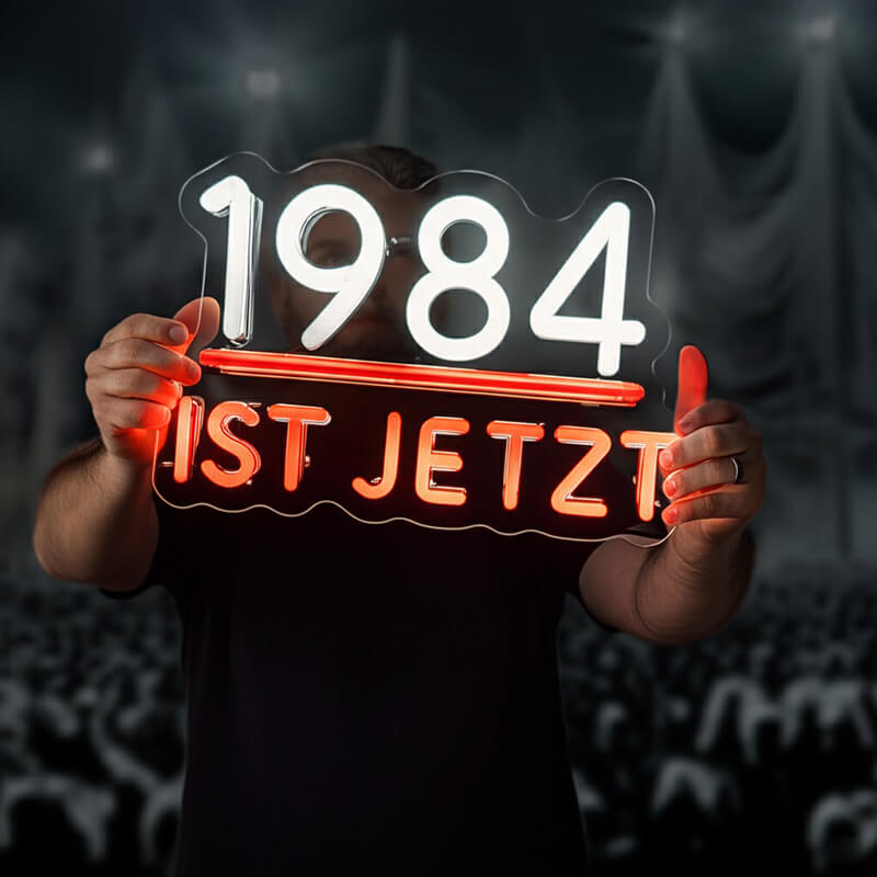 "1984 IST JETZT" (40x25cm) USB