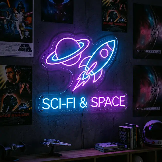 Sci-Fi & Space Neon LED Schilder