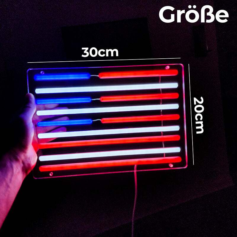 USA Flagge LED Wanddeko – Geschenkidee für Amerika-Fans und Auswanderer