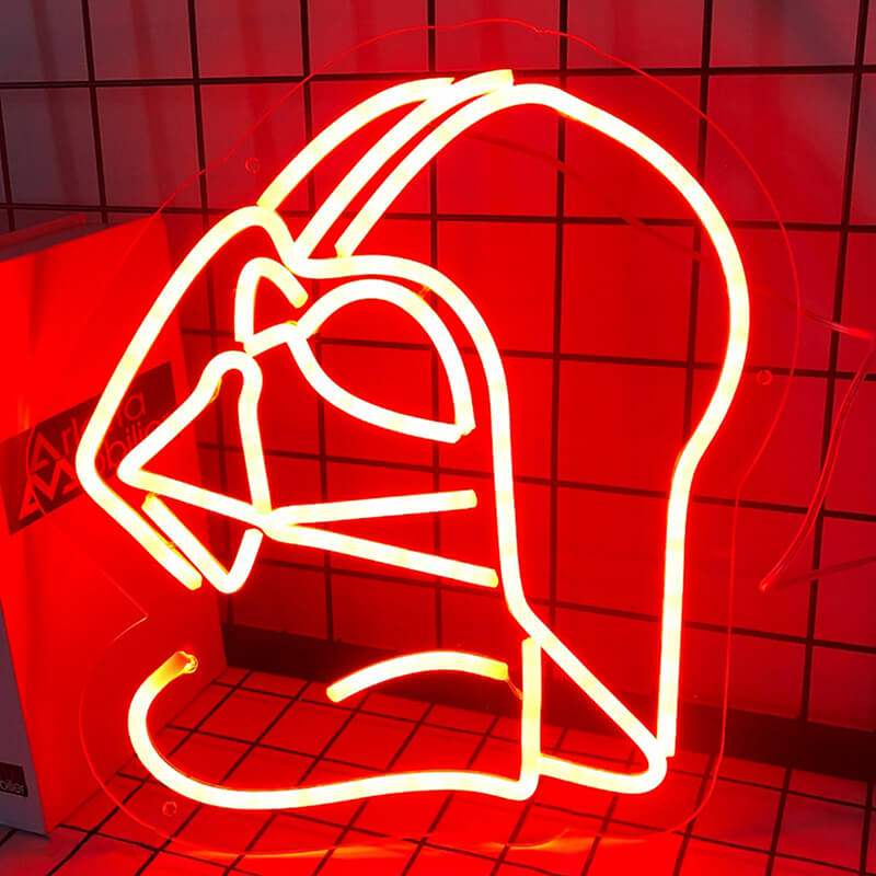 Darth Vader Neon Schild dimmbar – 9 Stufen USB auf 6mm Acrylplatte