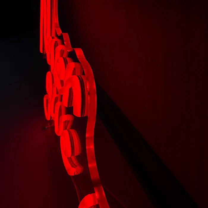 Never Give Up Neon LED Schild – USB, dimmbar | Homegym Wanddeko
