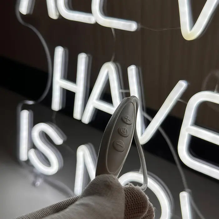 All We Have Is Now Neon LED Schild – USB Leuchtschild | Motivations Wanddeko
