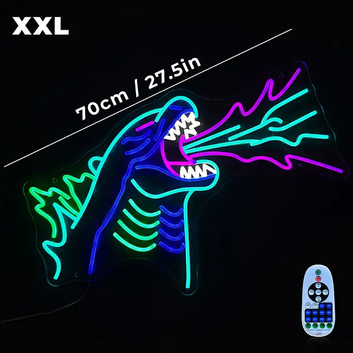 Godzilla Set Neon LED Schild – 7 Motive, dimmbar | Japan Anime Deko