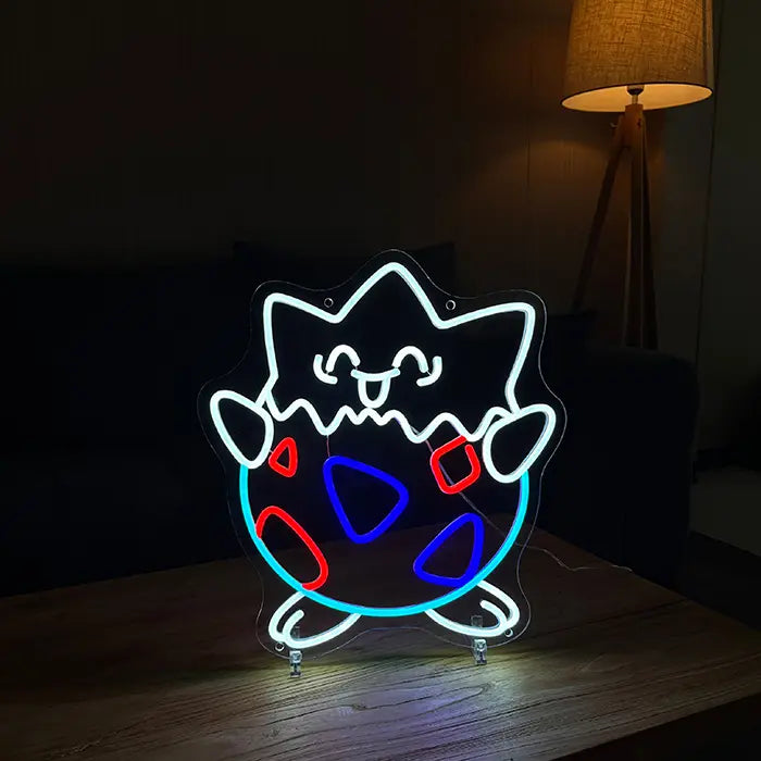 Seltene Pokémon Set Neon LED Schild – 12 Motive, dimmbar | Pokémon Sammler Deko