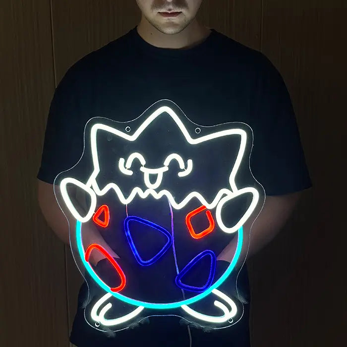 Seltene Pokémon Set Neon LED Schild – 12 Motive, dimmbar | Pokémon Sammler Deko