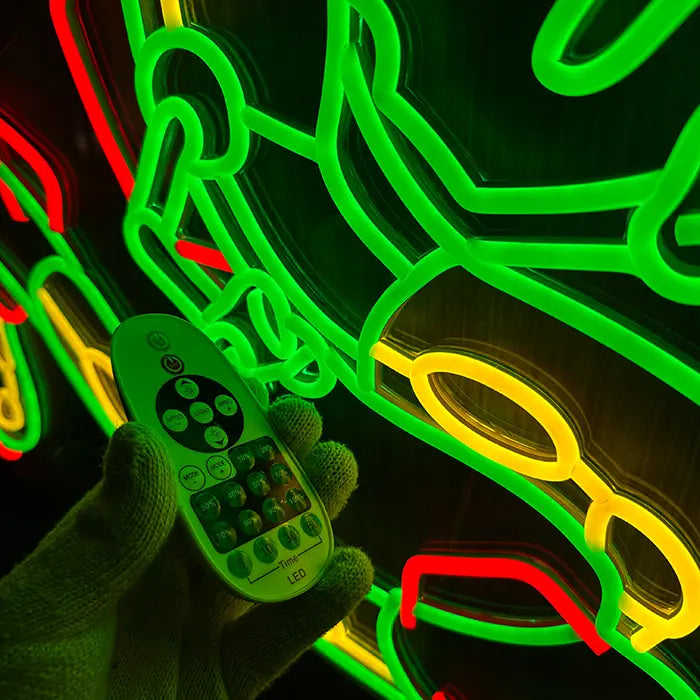 Pokémon Rayquaza XXL Neon LED Schild – Dimmbar mit Fernbedienung | Pokémon Gaming Wanddeko