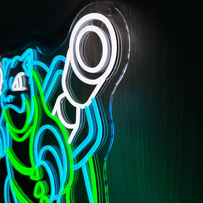 Pokémon Turtok Neon LED Schild – Dimmbar mit Fernbedienung | Pokémon Gaming Wanddeko