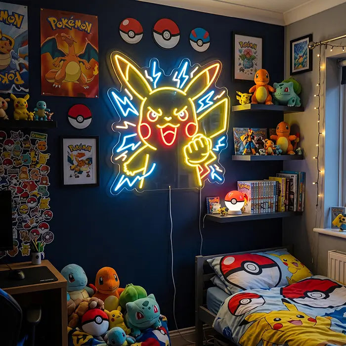Aggro Pikachu mit Mittelfinger XL 55cm (12V)