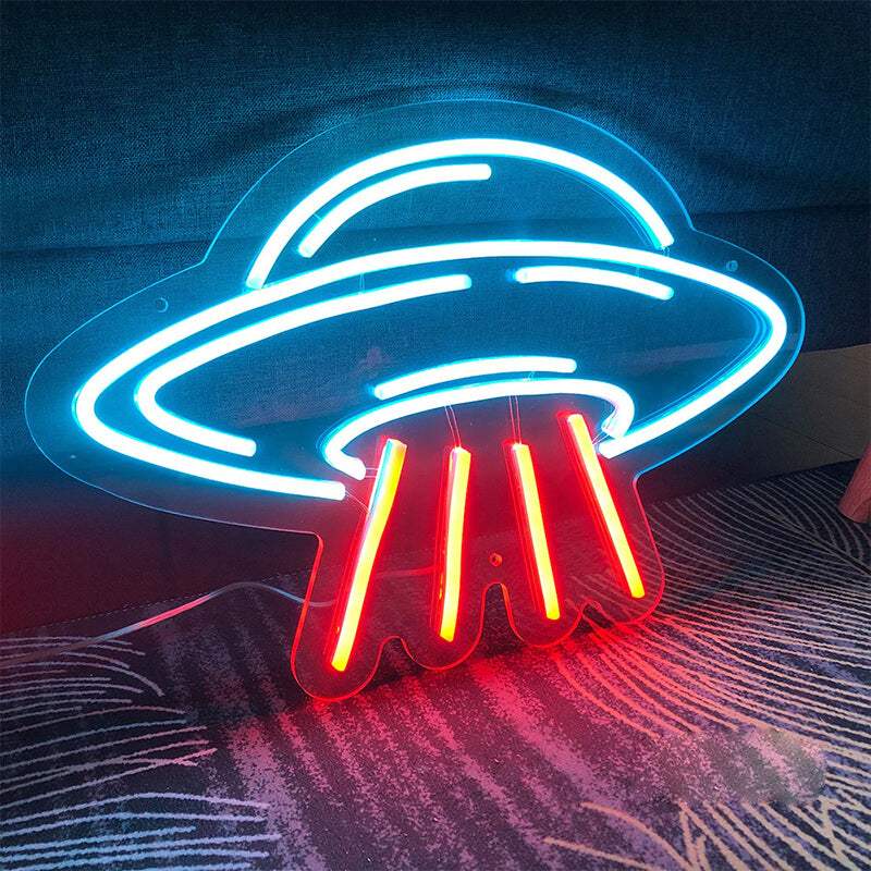 Neon UFO Neon Sign – futuristische Wanddeko fürs Schlafzimmer