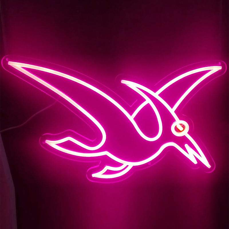 Pterodactyl Dino Neon LED Schild USB – Dino Deko fürs Kinderzimmer