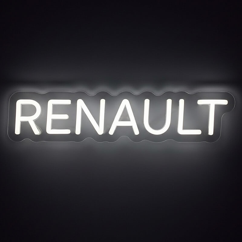 Renault Neon LED Schild USB – französische Auto Fan Garage Deko