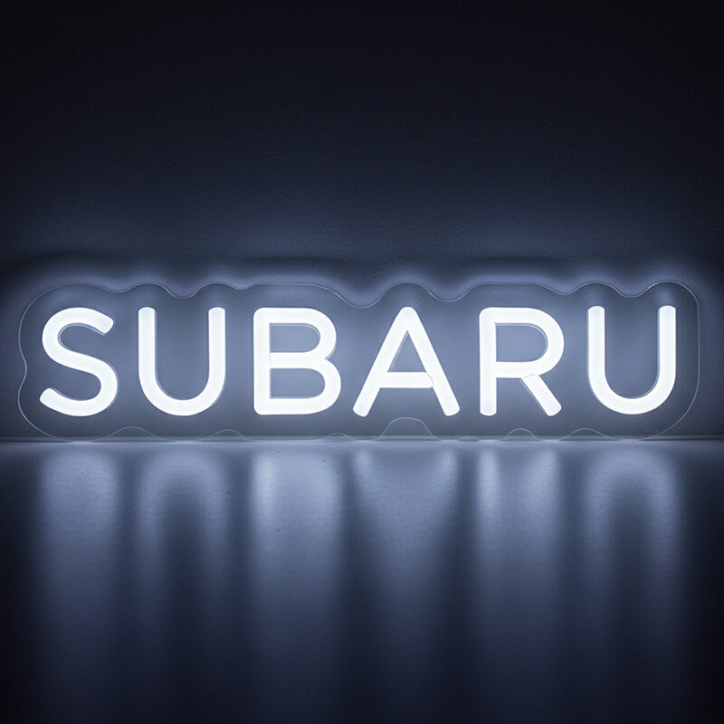 Subaru Neon LED Schild USB – WRX und STI Fan Garagen Deko