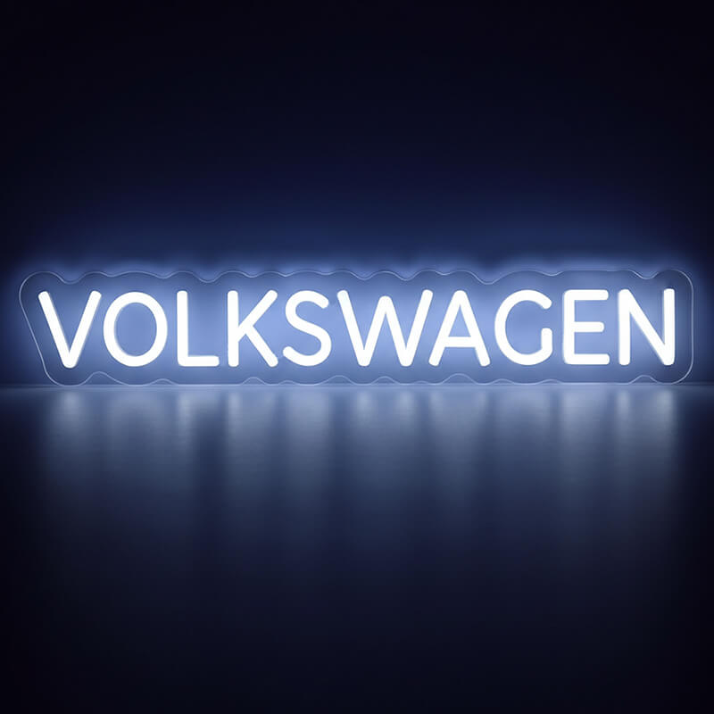 Volkswagen Neon LED Schild USB – VW Auto Fan Garagen Deko