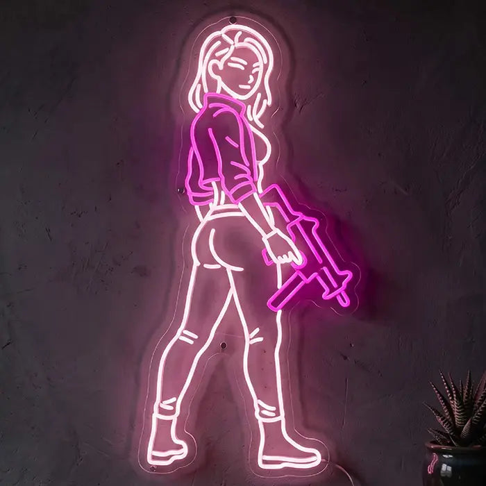 Dark Angel Miaukuza Neon LED Schild – Anime Dark Angel im Japan Style