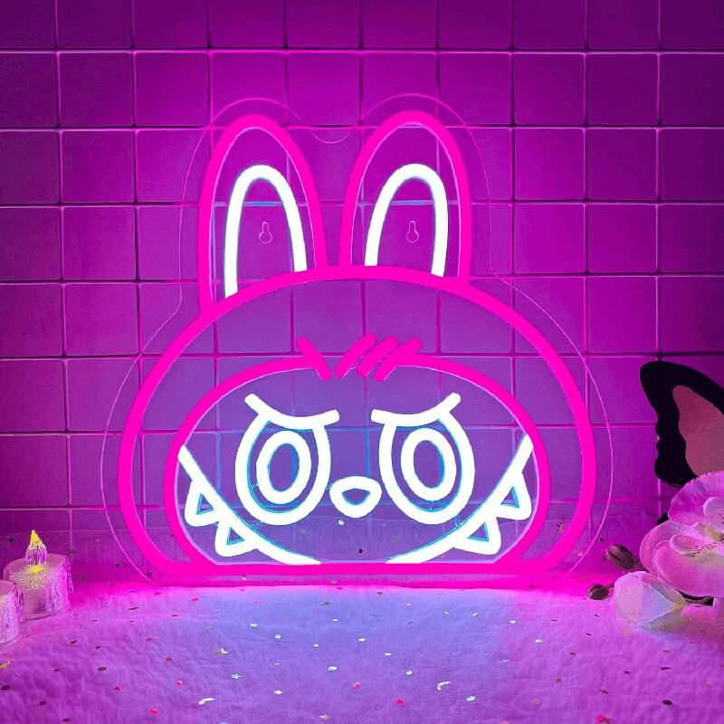 Neon Monster LED Wanddeko – Geschenkidee für Anime-Fans