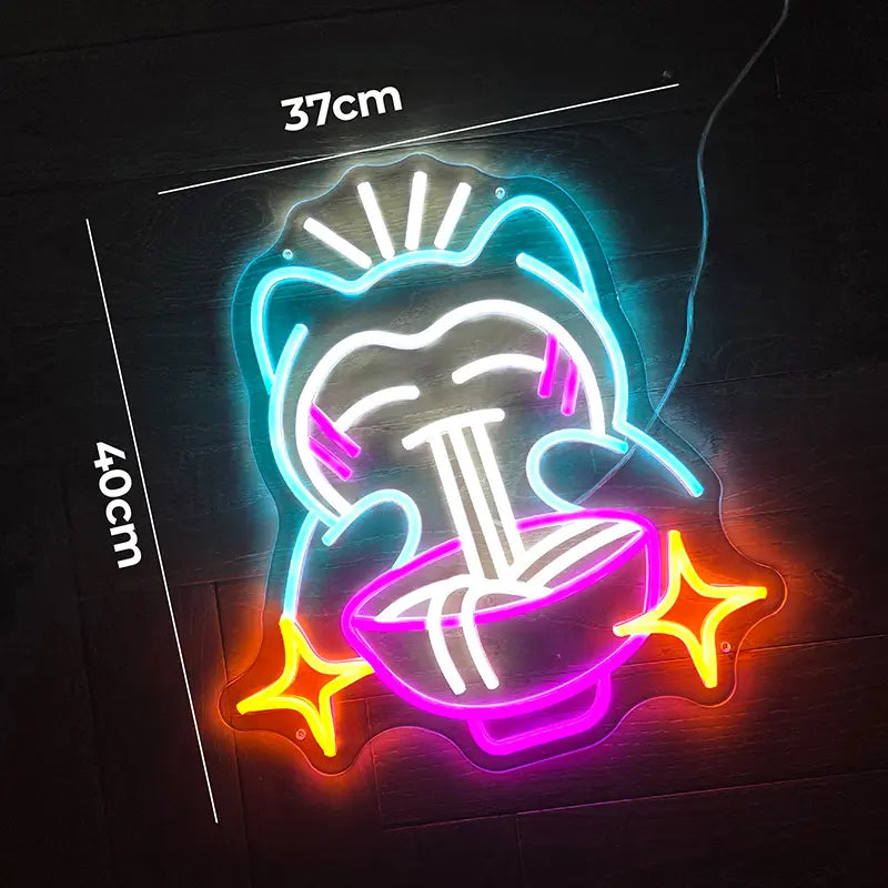 Relaxo Pokémon Japan Style Neon Wanddeko – Anime Deko fürs Restaurant