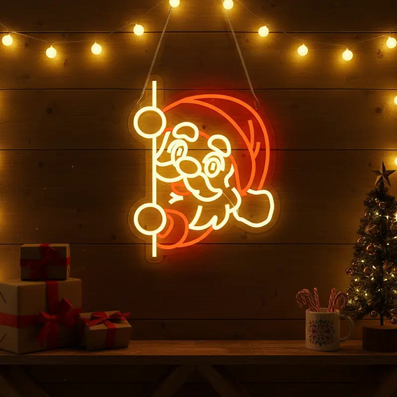 Santa Claus LED Figur Fensterlicht – Adventsdeko fürs Esszimmer