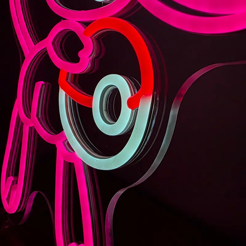 Exklusive Pokémon-Wanddeko: Mew Neon-LED-Schild für Sammler und Fans der ersten Generation.