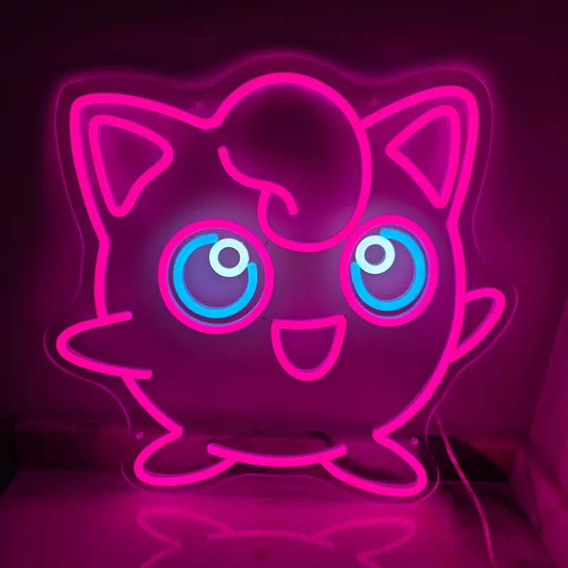 Pummeluff Neon Glow pink – Pokémon LED Beleuchtung fürs Anime-Zimmer