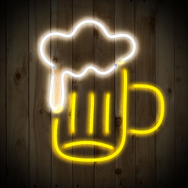 Bier mit Schaum (30x30cm) USB