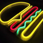 Cheeseburger (35x35cm) USB - loveledlights - LED-Schild - 