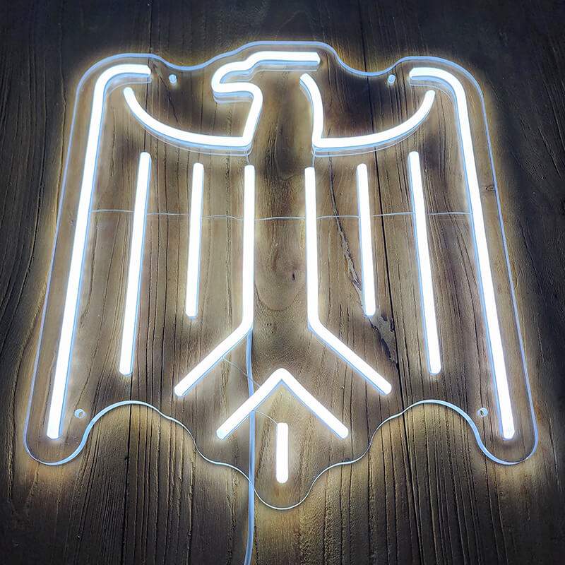 Deutscher Adler Neon LED Schild USB – Deutschland Wanddeko mit Bundesadler-Motiv