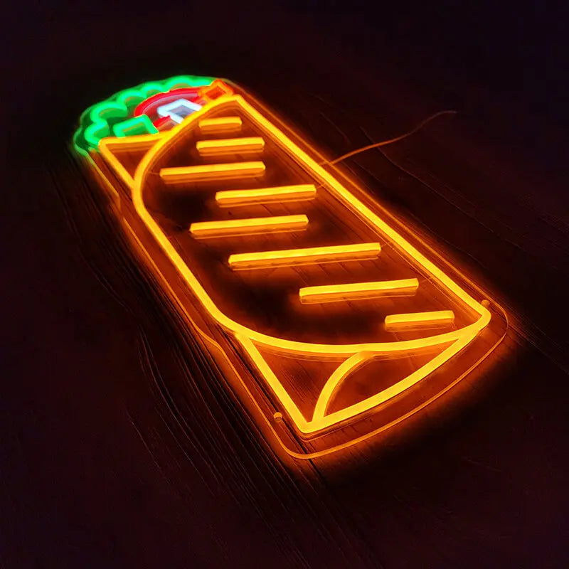 Wrap Neon Sign – Statement für Bistro und Café