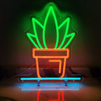 Topfpflanze (33x29cm) USB - loveledlights - LED-Schild - 