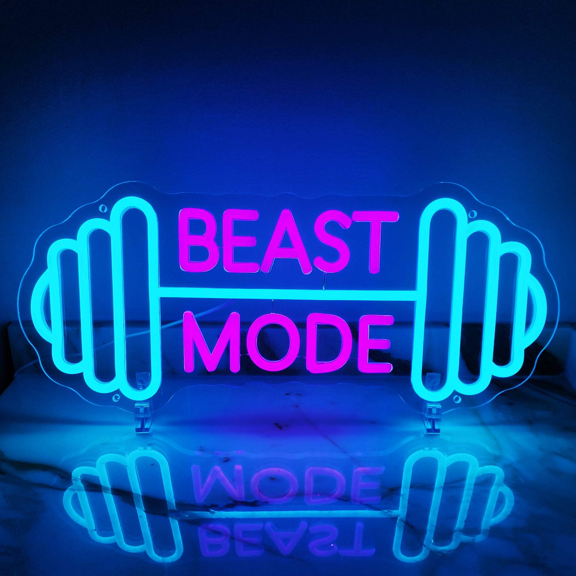 Beast Mode Neon LED Schild – Power-Statement als Geschenk für Sportbegeisterte