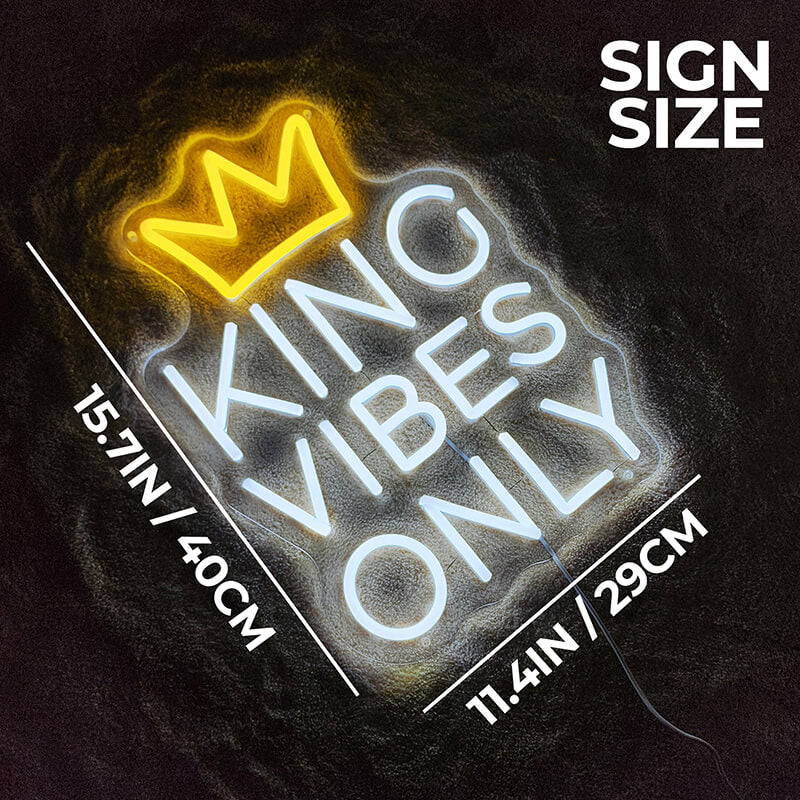 "King Vibes Only" (40x29cm) USB