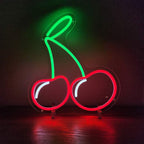 Kirschen (32x28cm) USB - loveledlights - LED-Schild - 