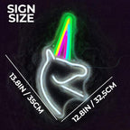 Einhorn (43x32cm) USB - loveledlights - LED-Schild - 