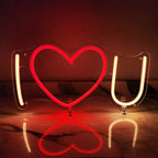 I Love You (38x19cm) USB - loveledlights - LED-Schild - 